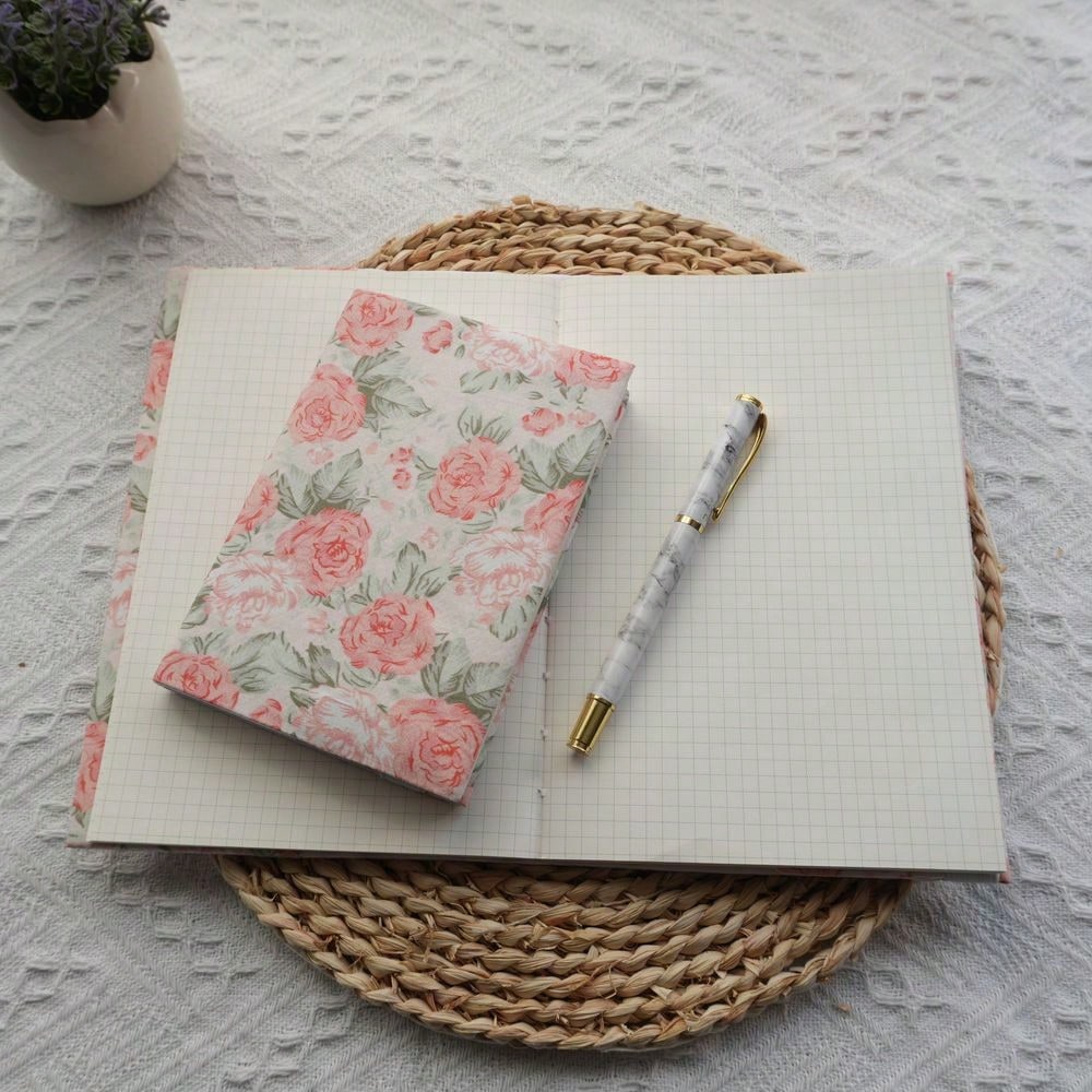 Stationery Books - Fromthenon 1PC A5 A6 週ゴージャスなレトロローズ布ブックカバープランナーケースカバーシェルジャーナルオフィス文具用品