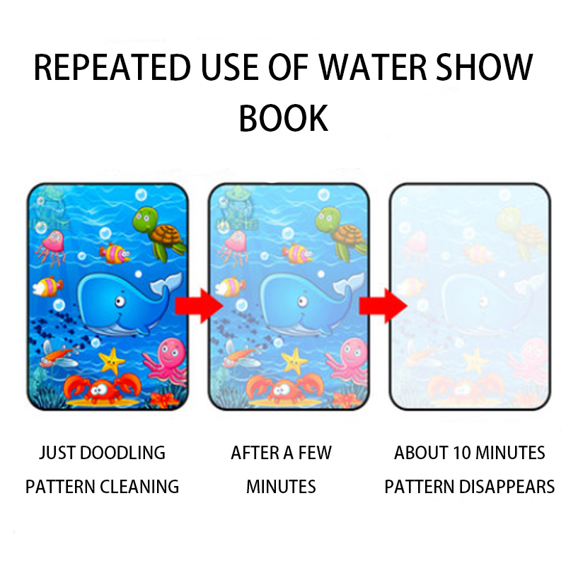 1 個魔法の本水描画モンテッソーリおもちゃ再利用可能なぬり絵 - Reusable Water Magic Coloring Book のレビューと価格