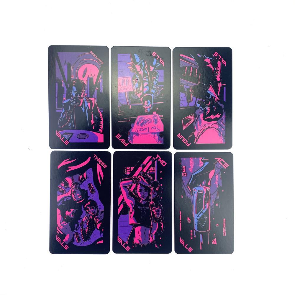 ネオンムーンタロットカード ピンクゴールドメッキエッジカード - Tarot Deck With Guidebook のレビューと価格