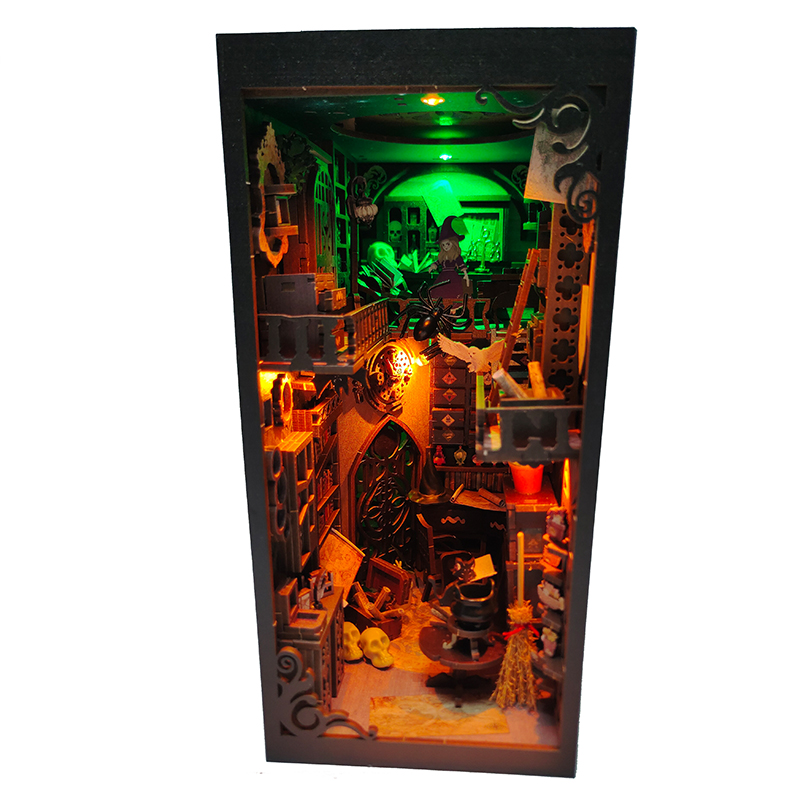 木製ブックヌックシェルフインサート、DIYミニチュアビルディ - Diy Wooden Book Nook Kit Shelf Insert のレビューと価格