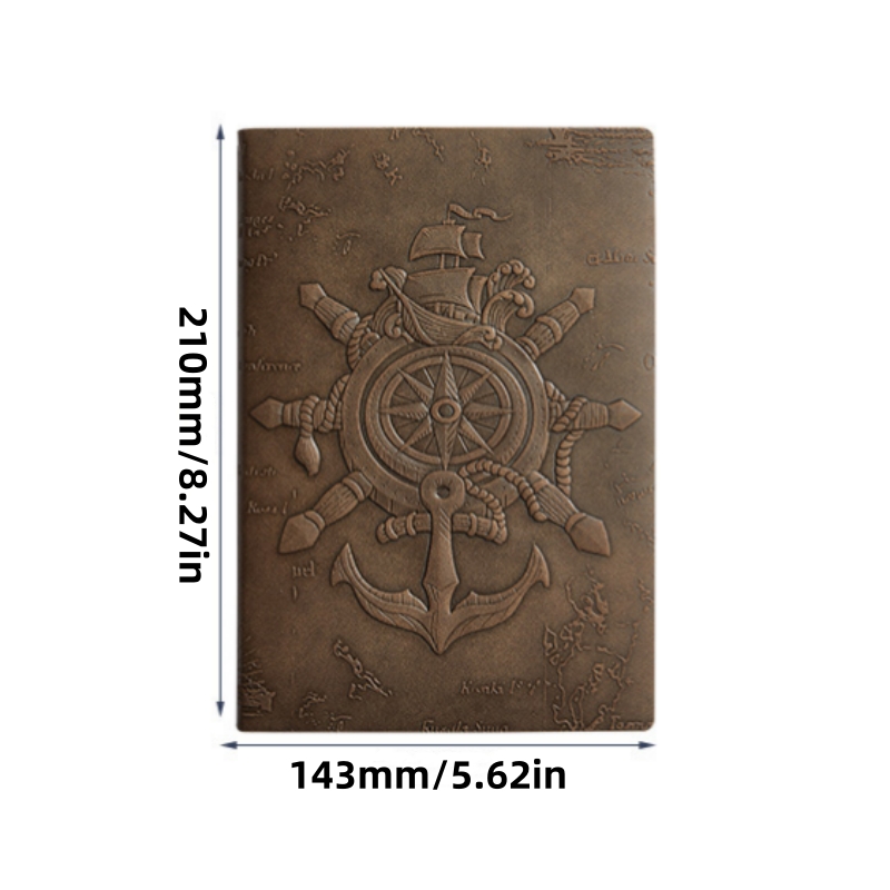 A5サイズのレトロ調ノート。厚めの紙を使用。筆記用ノート、メ - Vintage Leather Journal Notebook のレビューと価格