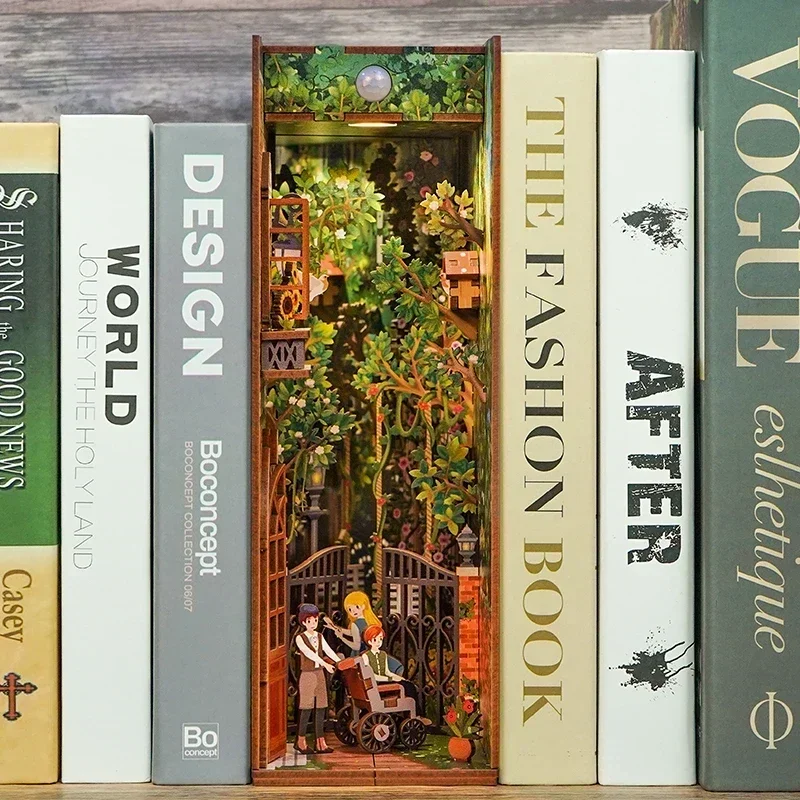 DIY木製ブックヌックシェルフインサートキット、ミニチュアシ - Diy Wooden Book Nook Kit Shelf Insert のレビューと価格