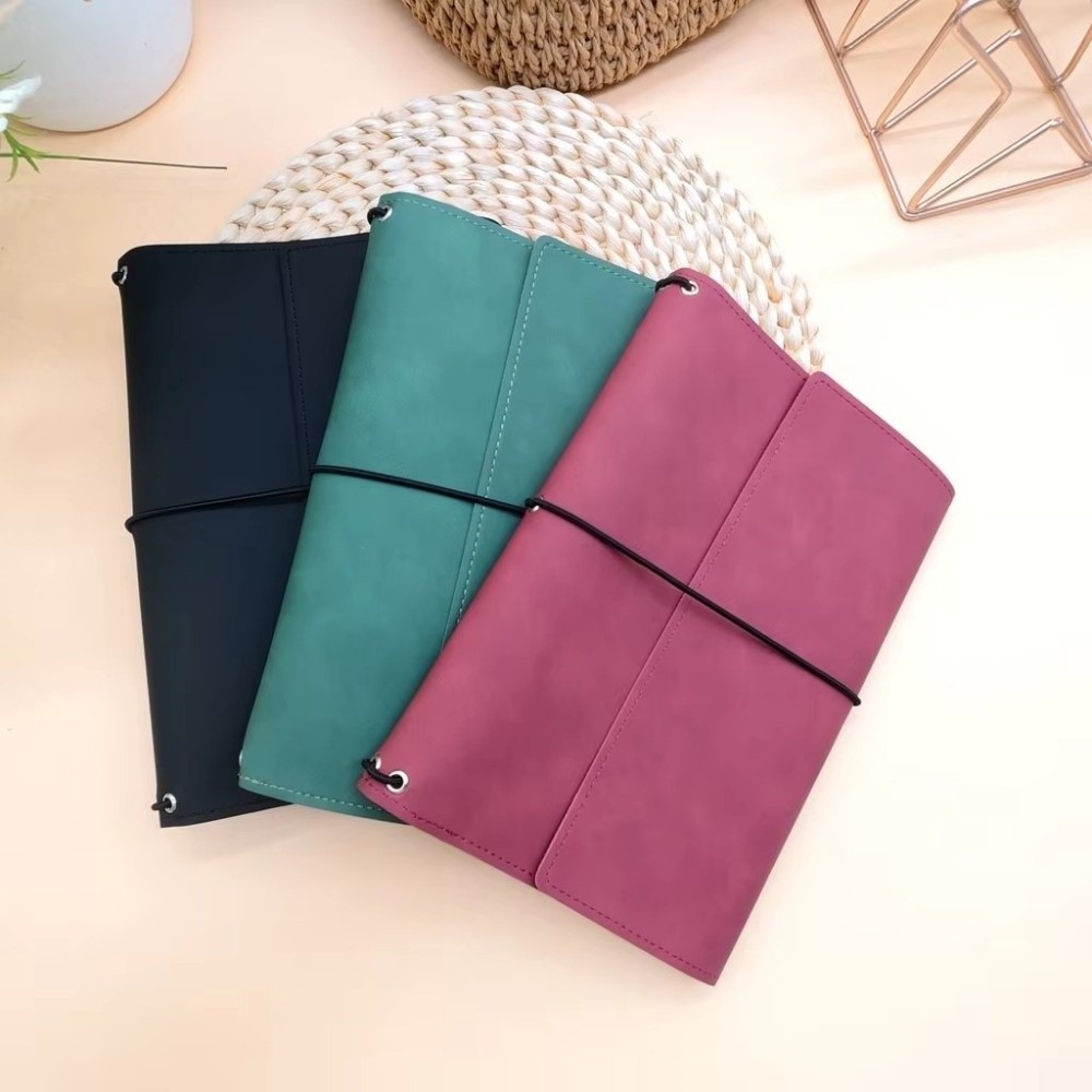 A5ノートオーガナイザー ルーズリーフ コンパクトノートカバ - Vintage Leather Journal Notebook のレビューと価格